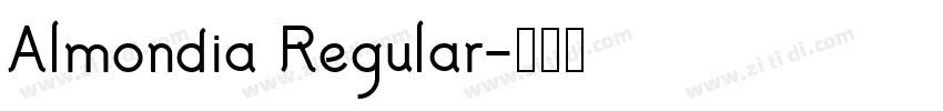 Almondia Regular字体转换